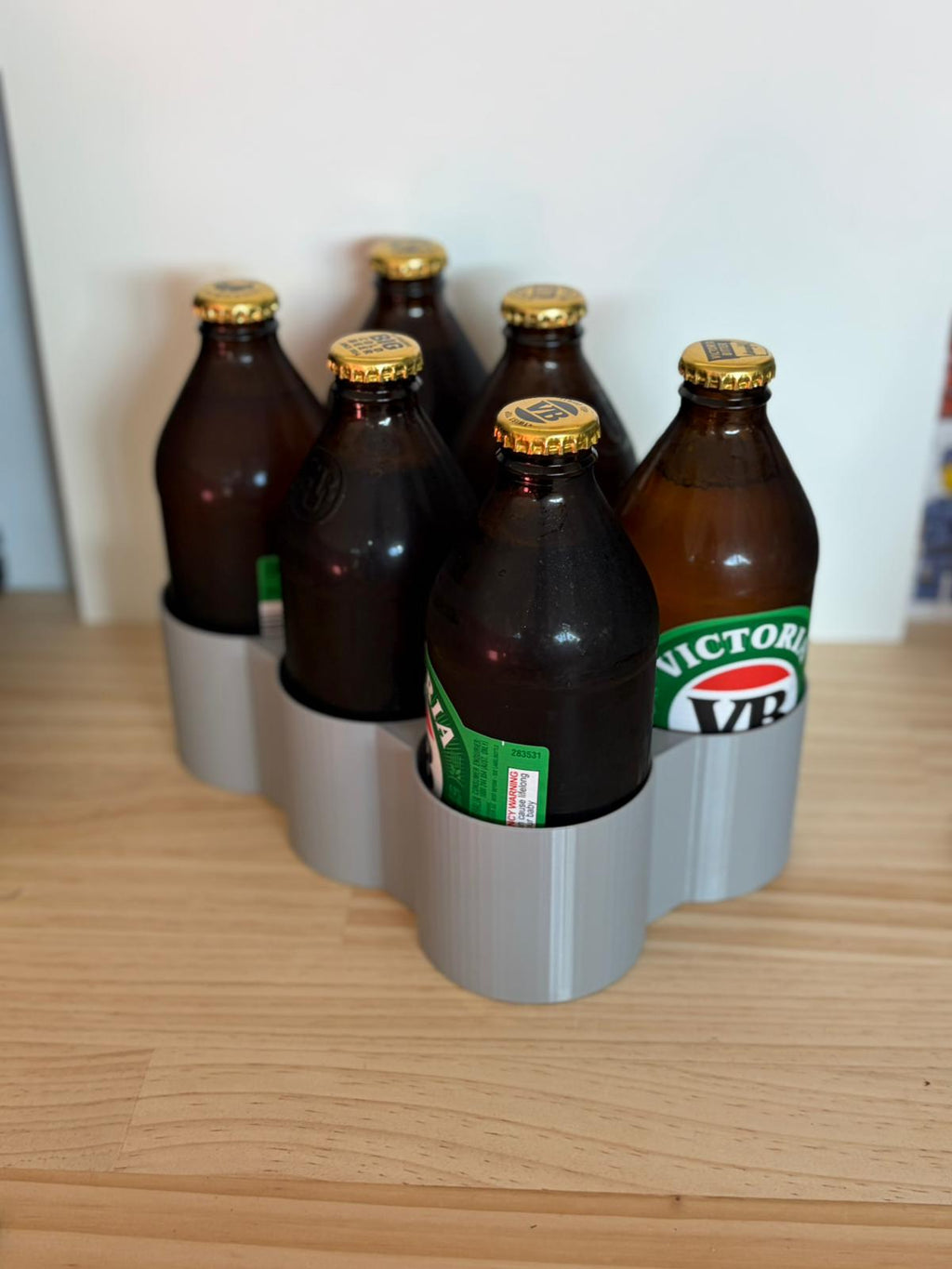 3D Printed 6-Pack Stubby Holder 375ml