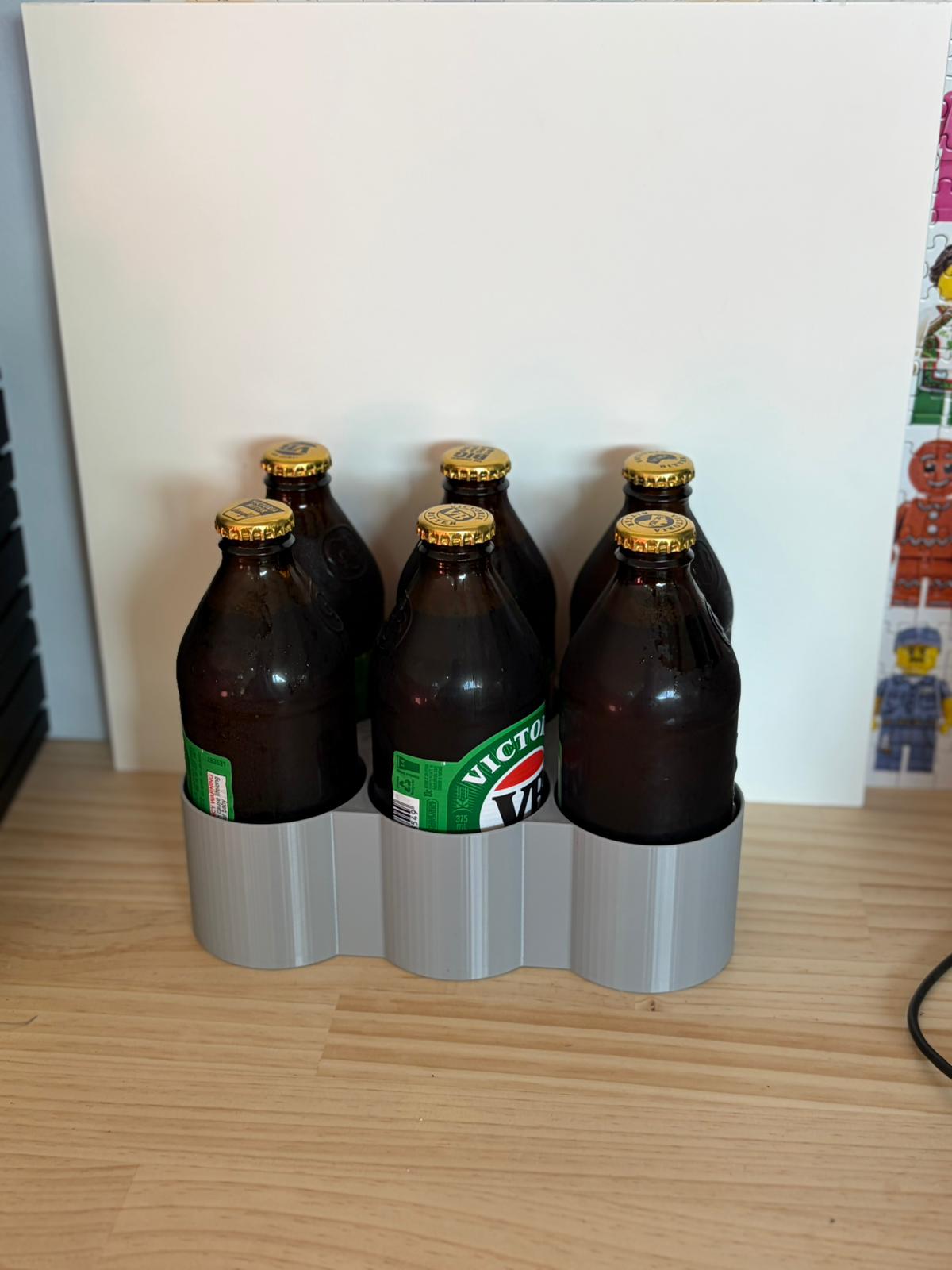 3D Printed 6-Pack Stubby Holder 375ml