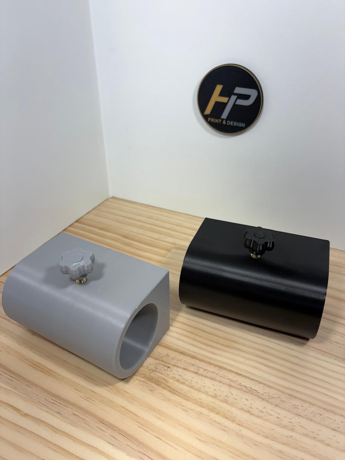 Black and grey magnetic water filter holders side by side