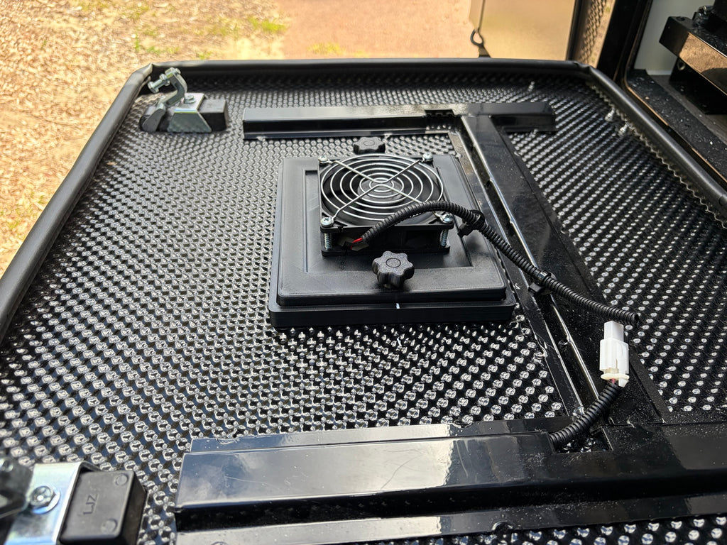Optional fan fitted to the inside of the ventilation vent