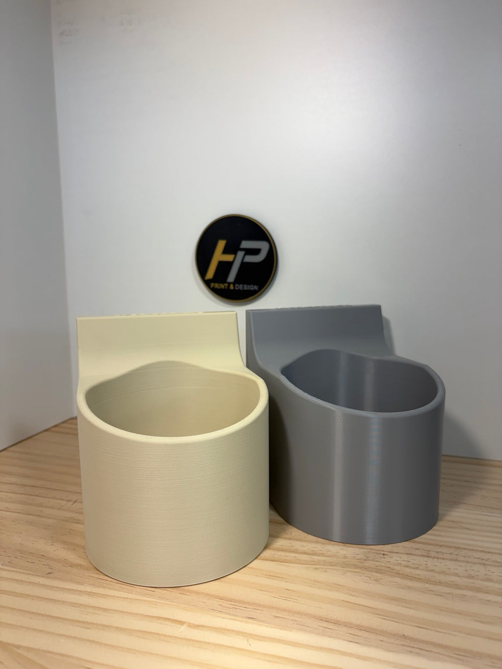 Hybrid Prints magnetic Yeti cup holders in cream grey